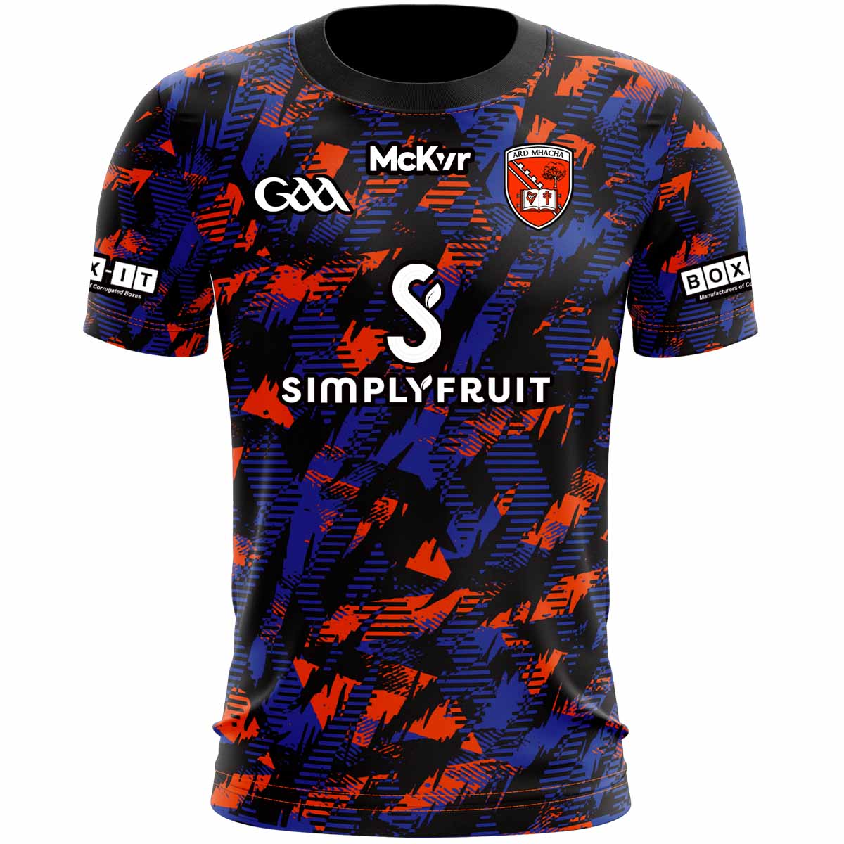 Mc Keever Armagh GAA Goalkeeper Jersey - Infants - Black/Blue/Orange ...