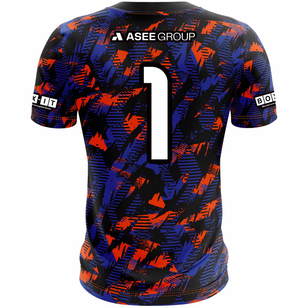 Mc Keever Armagh GAA Numbered Goalkeeper Jersey - Adult - Black/Blue/Orange Player Fit