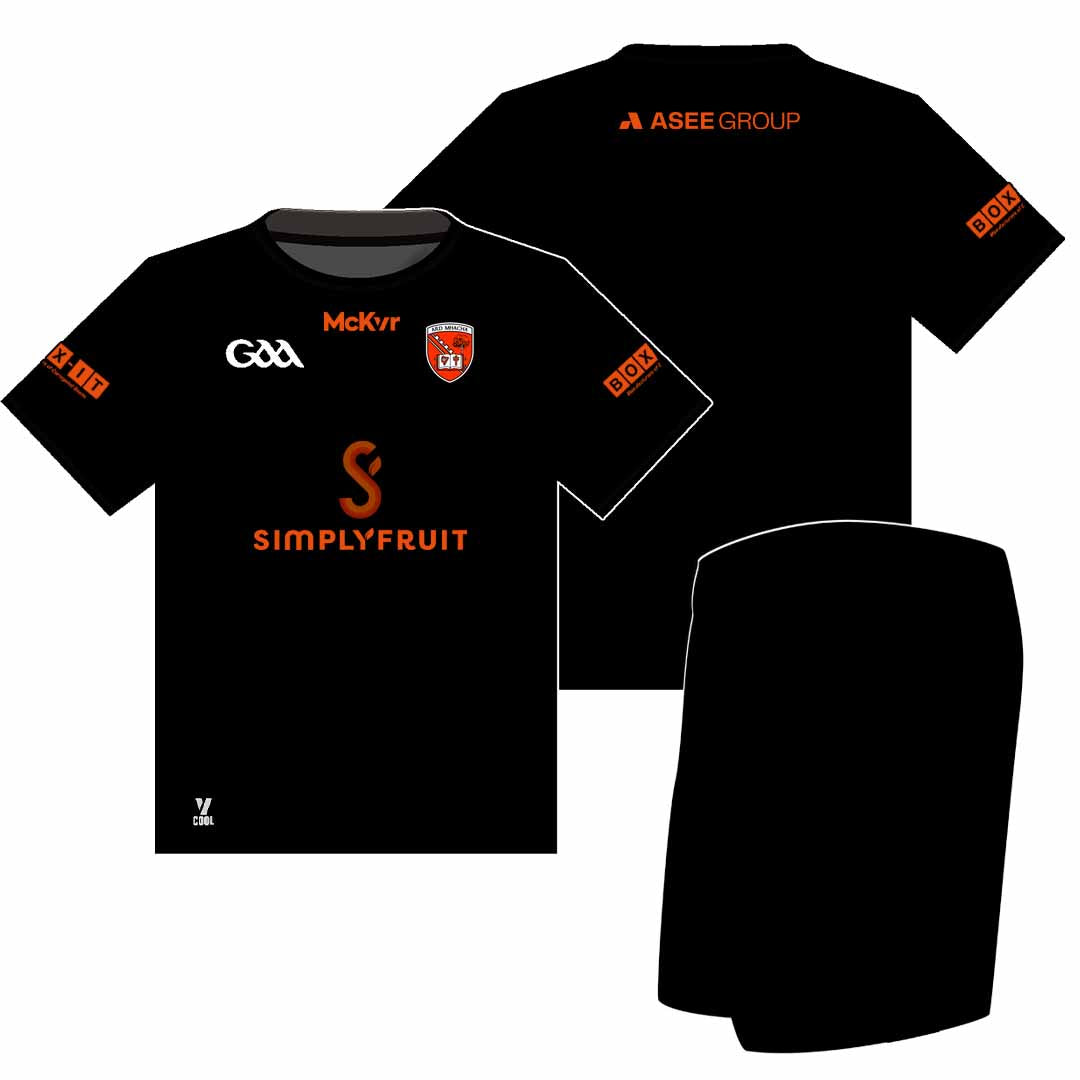 Mc Keever Armagh GAA Official Away Mini Kit - Youth - Black – McKeever ...