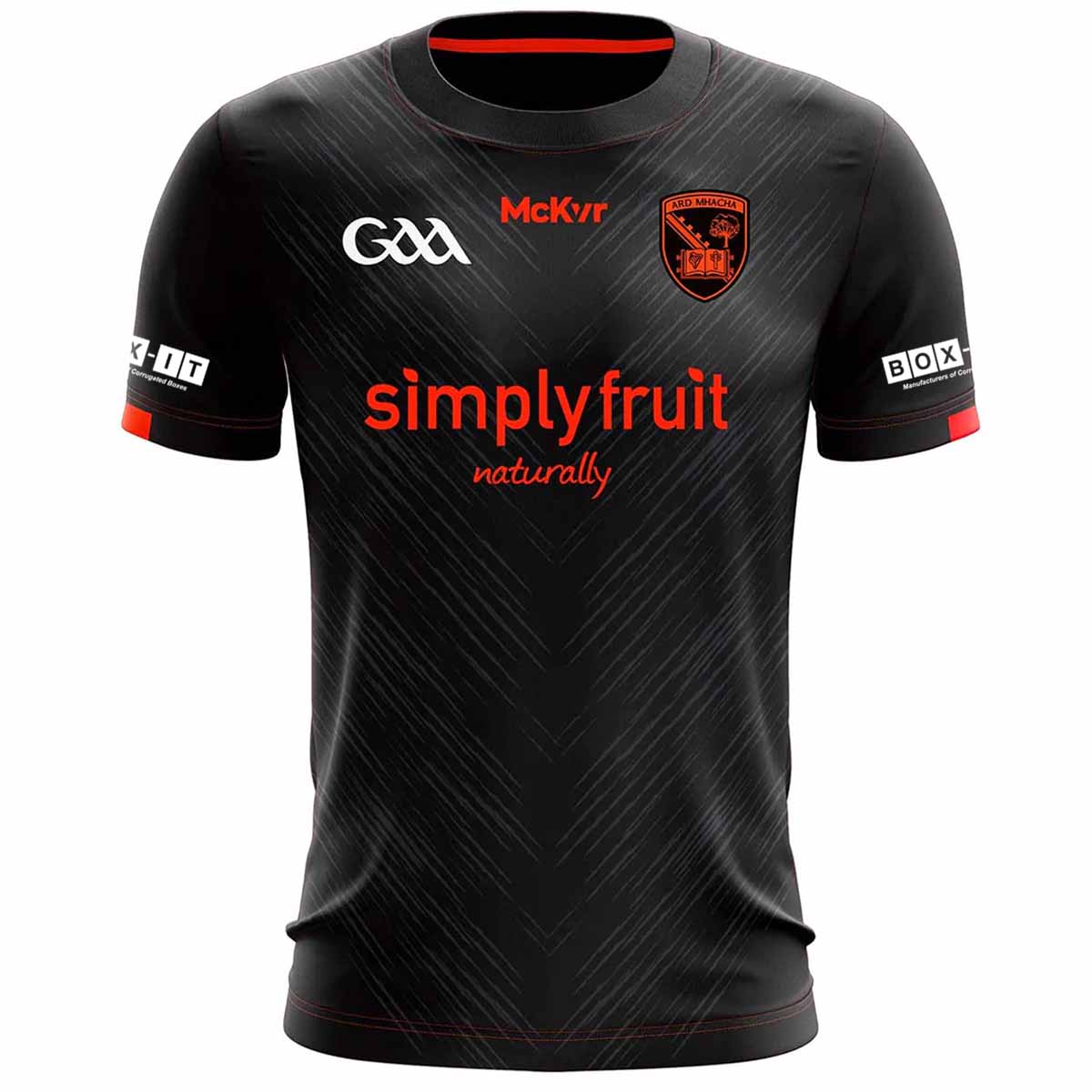 Mc Keever Armagh GAA Official Away Jersey - Adult - Black/Orange Player Fit