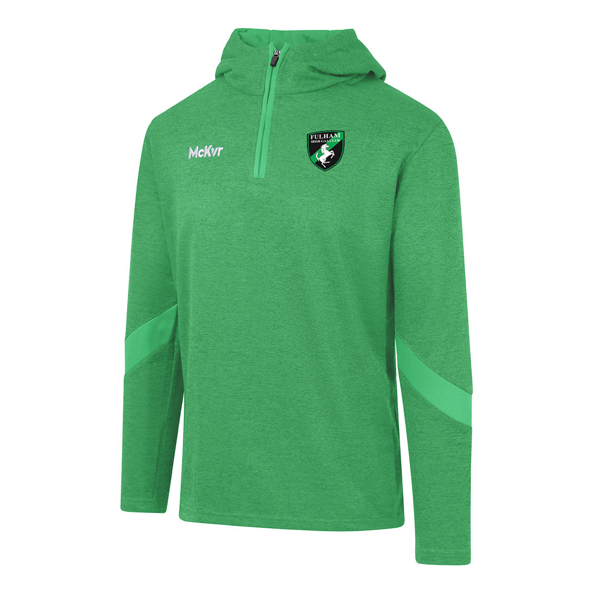 Mc Keever Fulham Irish GAA Core 22 1/4 Zip Hoodie - Youth - Green