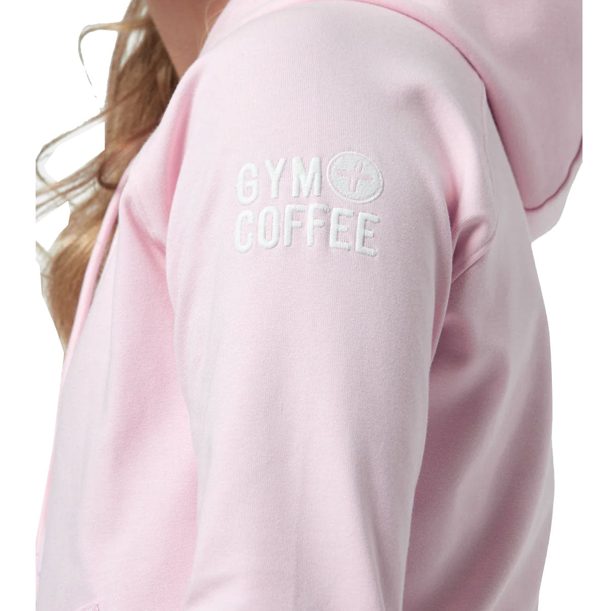 Gym+Coffee Chill Hoodie - Womens - Baby Pink