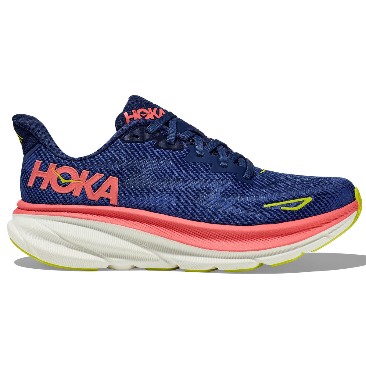 Hoka Clifton 9 Running Shoes - Womens - Evening Sky/Coral – McKeever ...