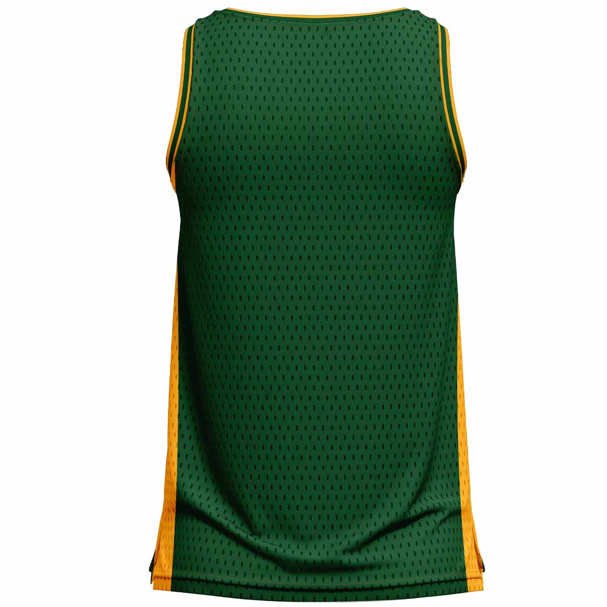 Mc Keever Leitrim GAA Official Vital Basketball Vest - Adult - Forest Green/Amber