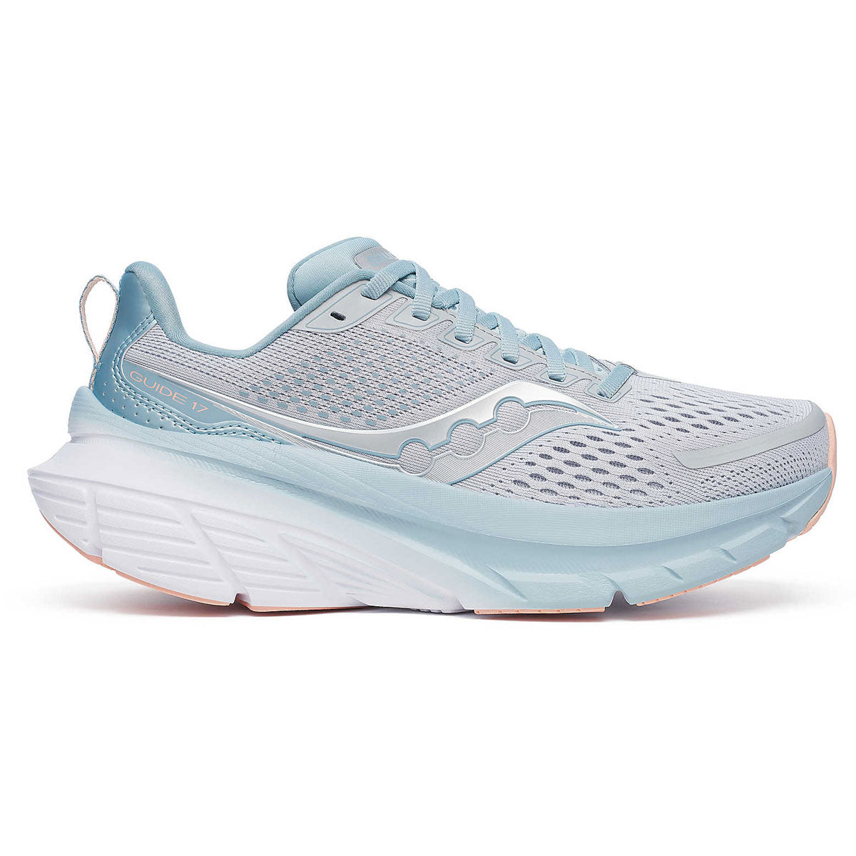 Saucony Guide 17 Running Shoes Womens Cloud Topaz McKeever Sports UK