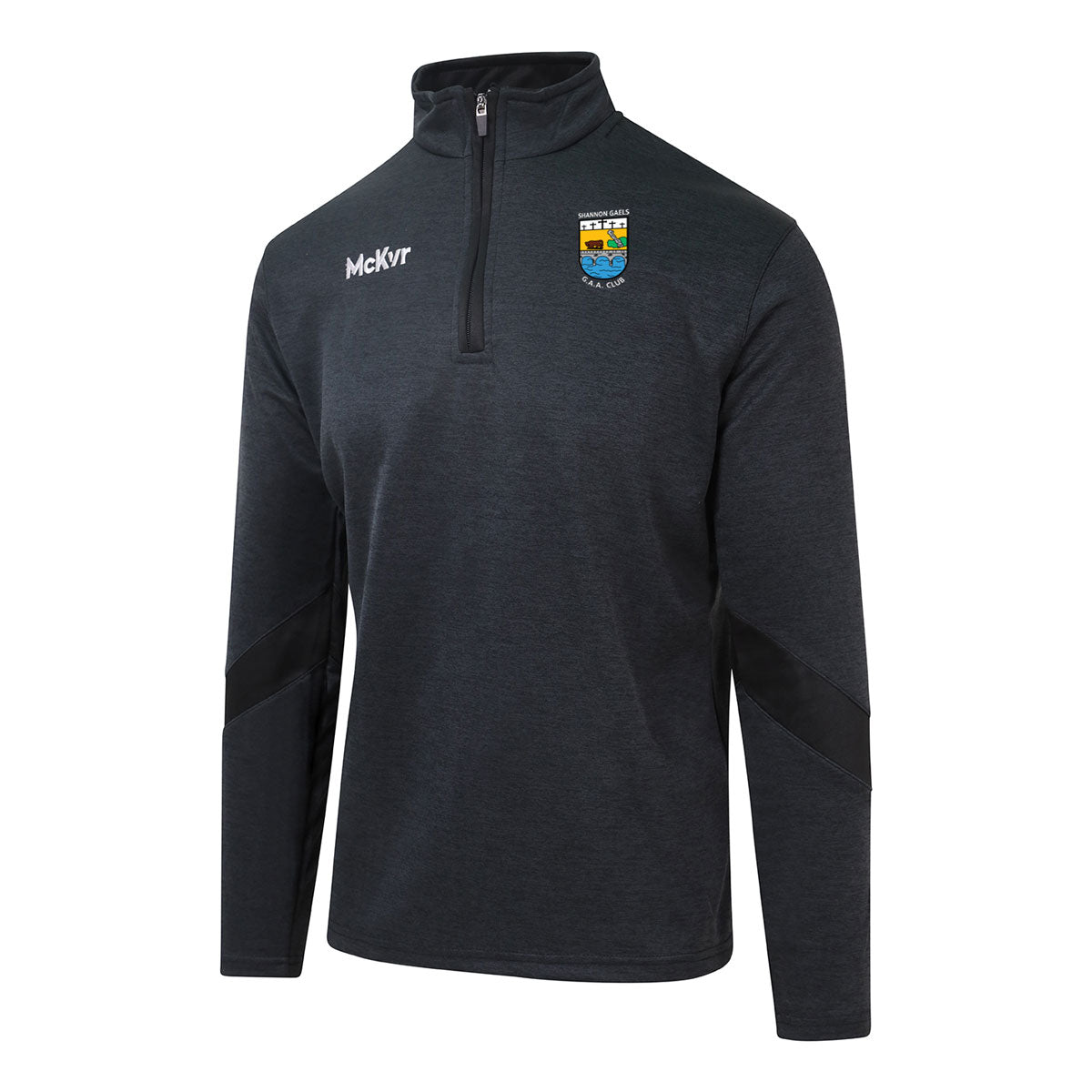 Mc Keever Shannon Gaels GAA Core 22 1/4 Zip Top - Youth - Black