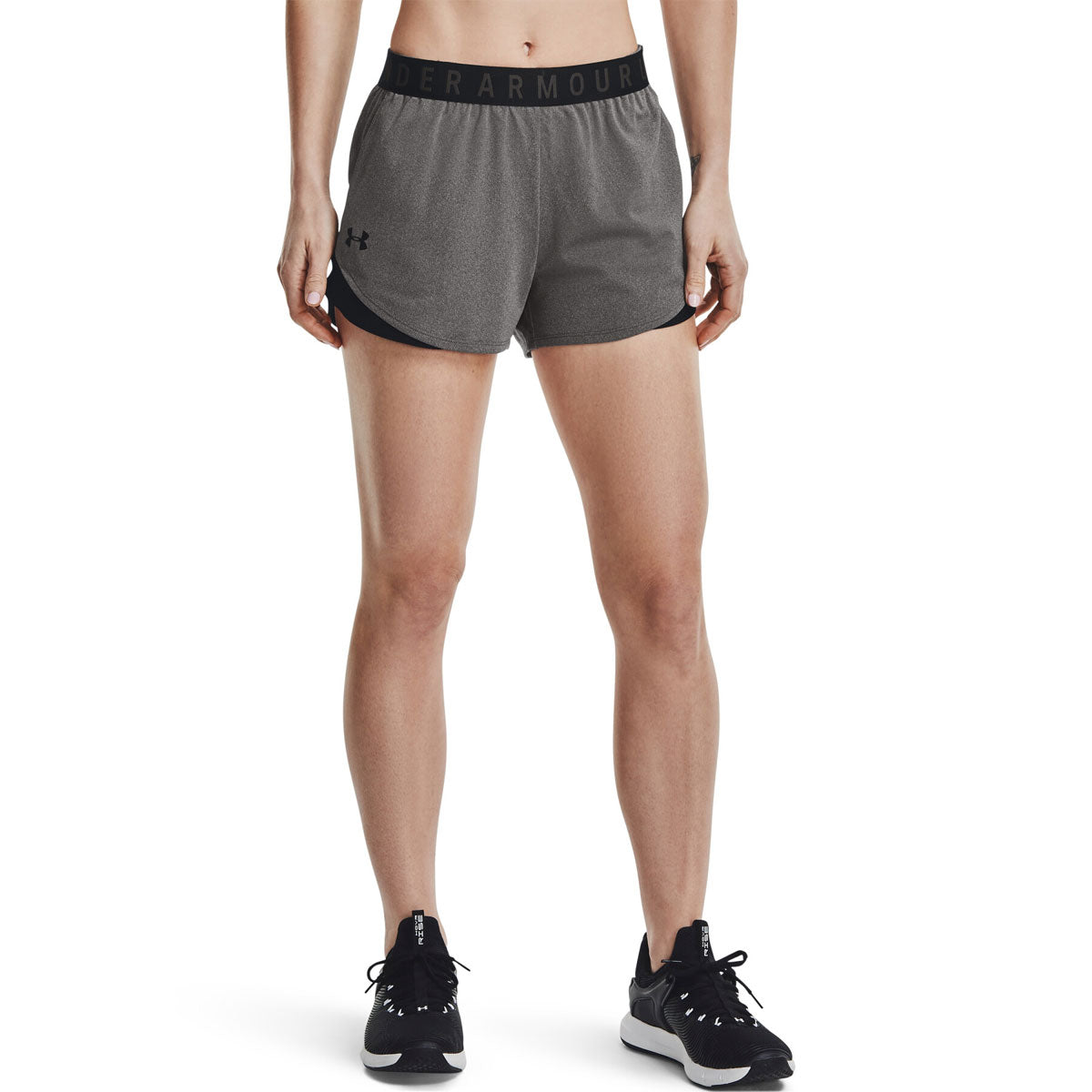 Under Armour Play Up 3.0 Training Shorts - Womens - Carbon Heather/Black