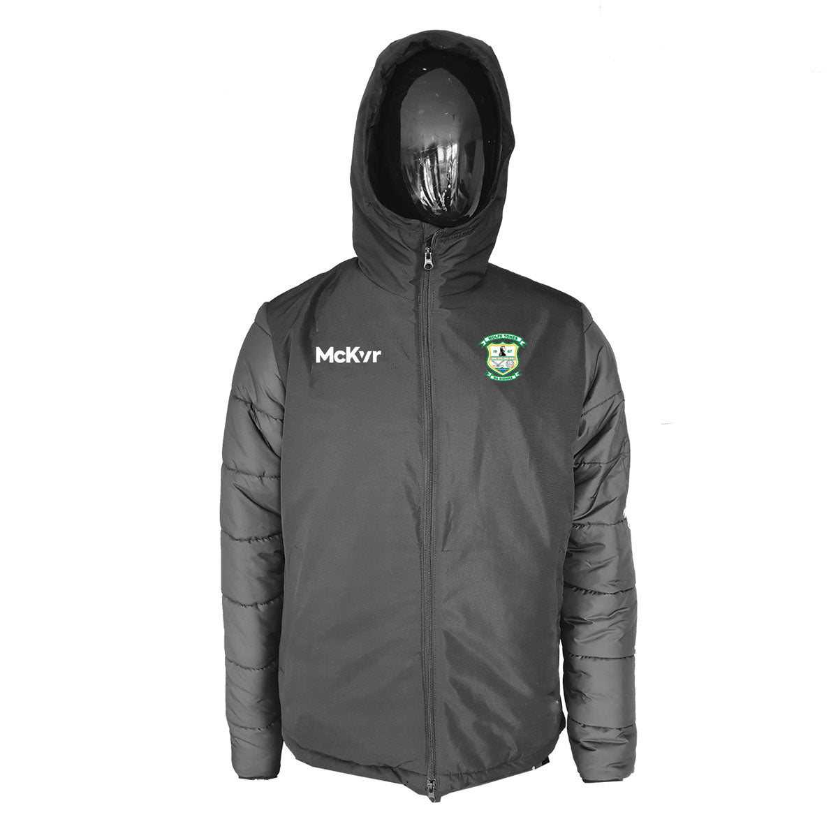 Mc Keever Wolfe Tones Na Sionna, Clare Core 22 Stadium Jacket - Youth - Black