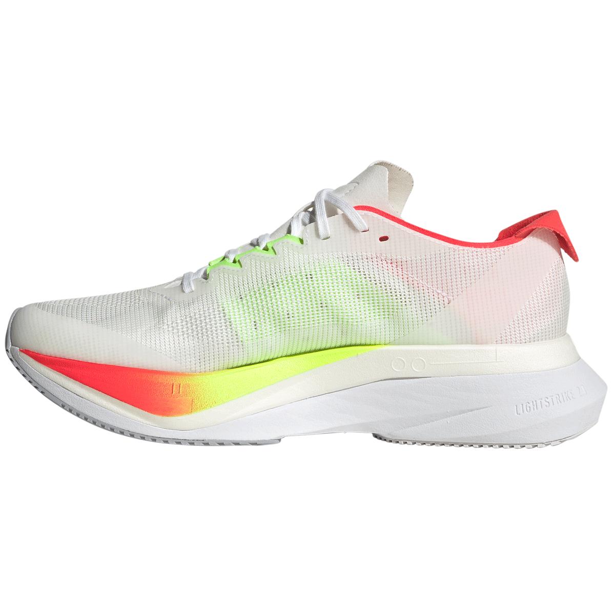 adidas Adizero Boston 12 Running Shoes - Womens - White/Red