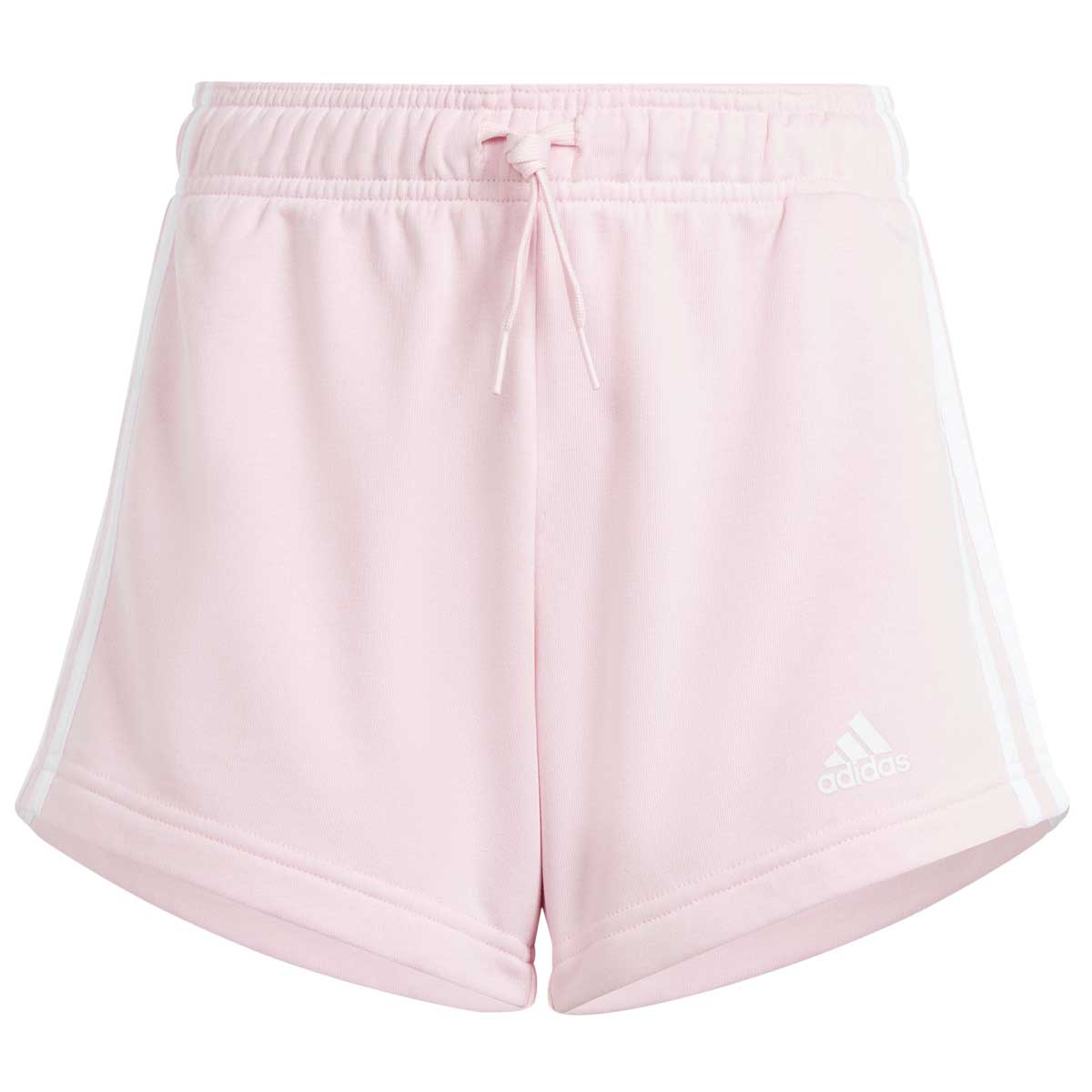 adidas Essentials 3 Stripe Shorts - Girls - Pink/White