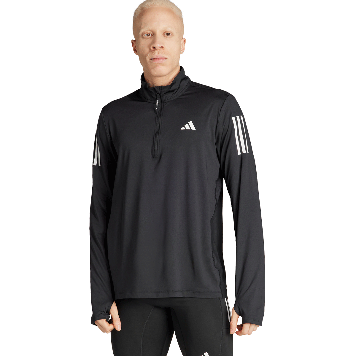 adidas Own The Run Half Zip Top - Mens - Black