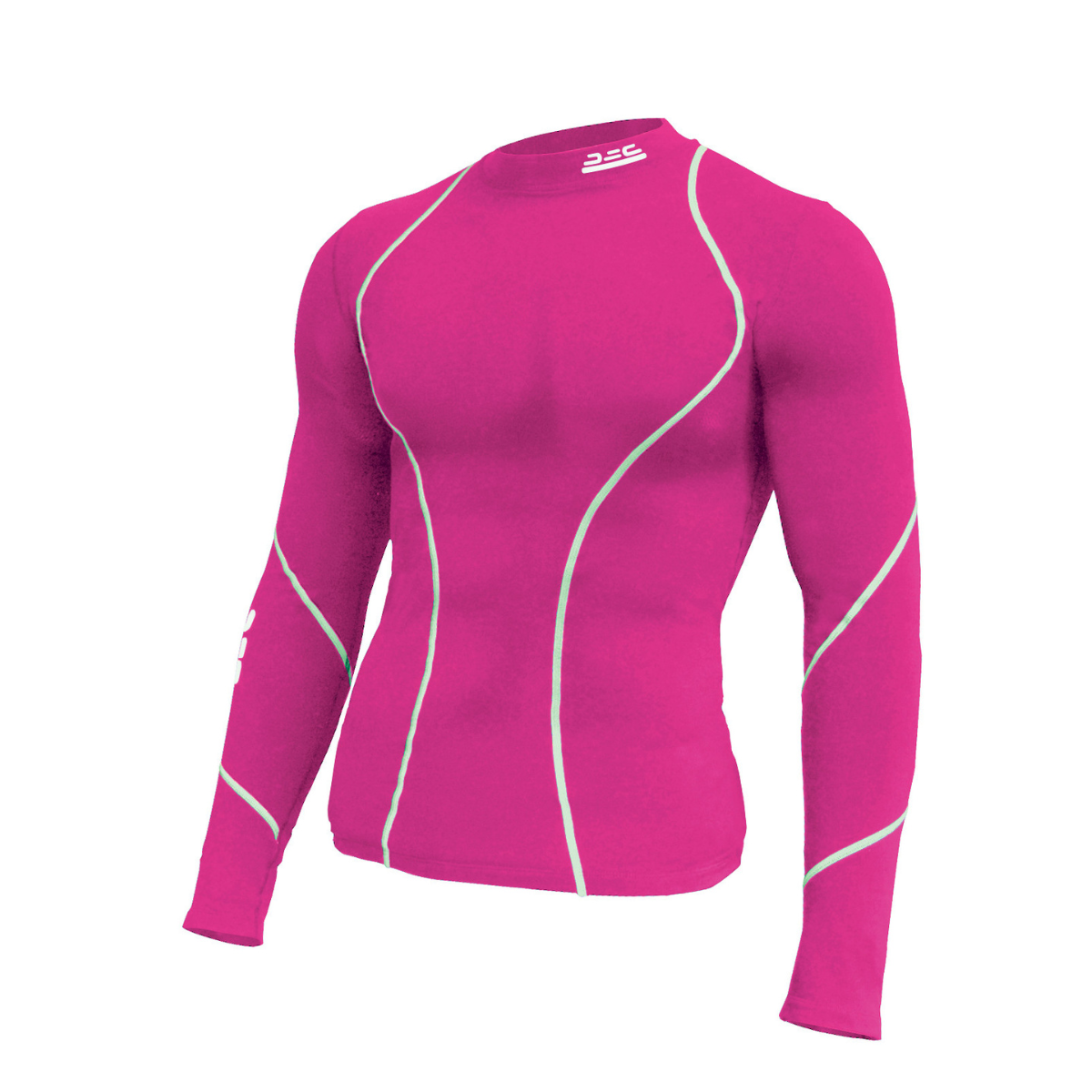 mens pink compression shirt