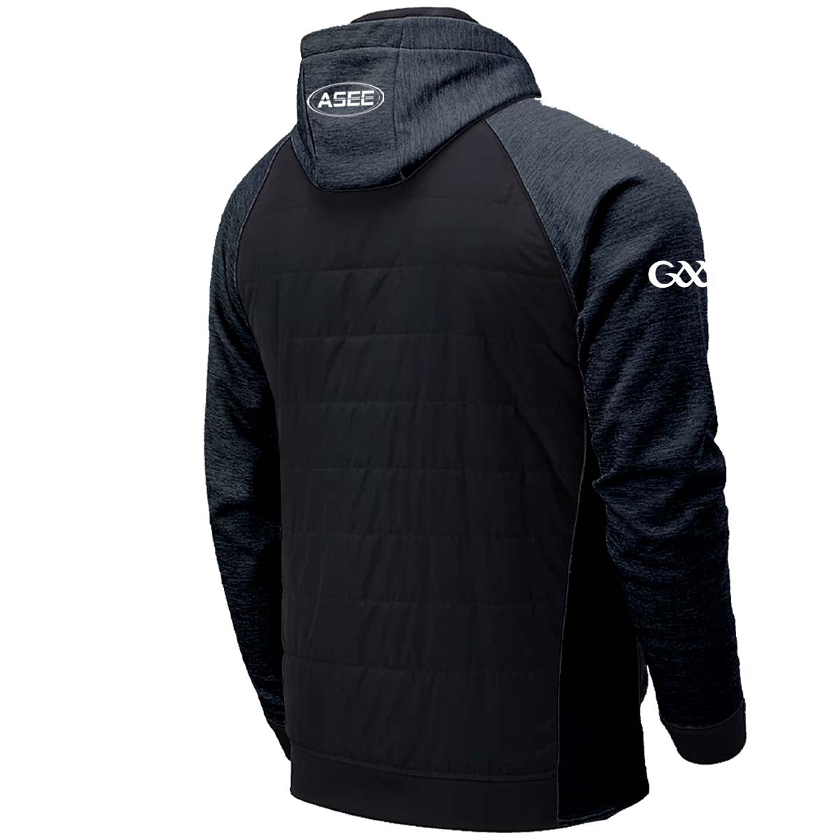 Mc Keever Armagh GAA Official Vital Interlock Hooded Jacket - Womens - Black/Charcoal