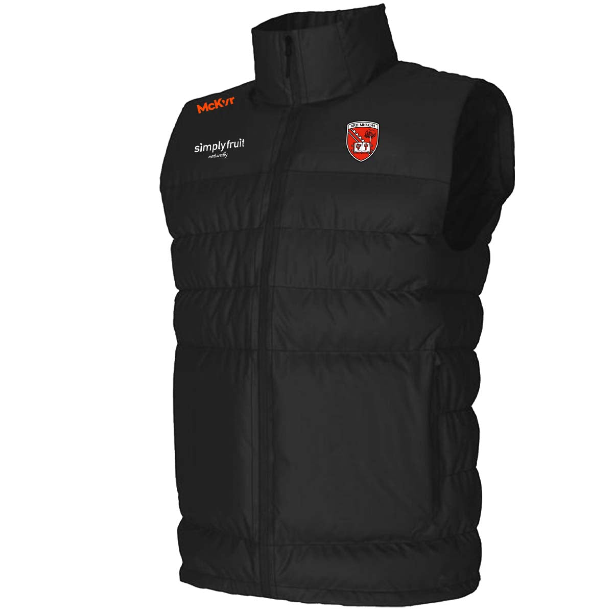 Mc Keever Armagh GAA Official Vital Padded Gilet - Womens - Black/White