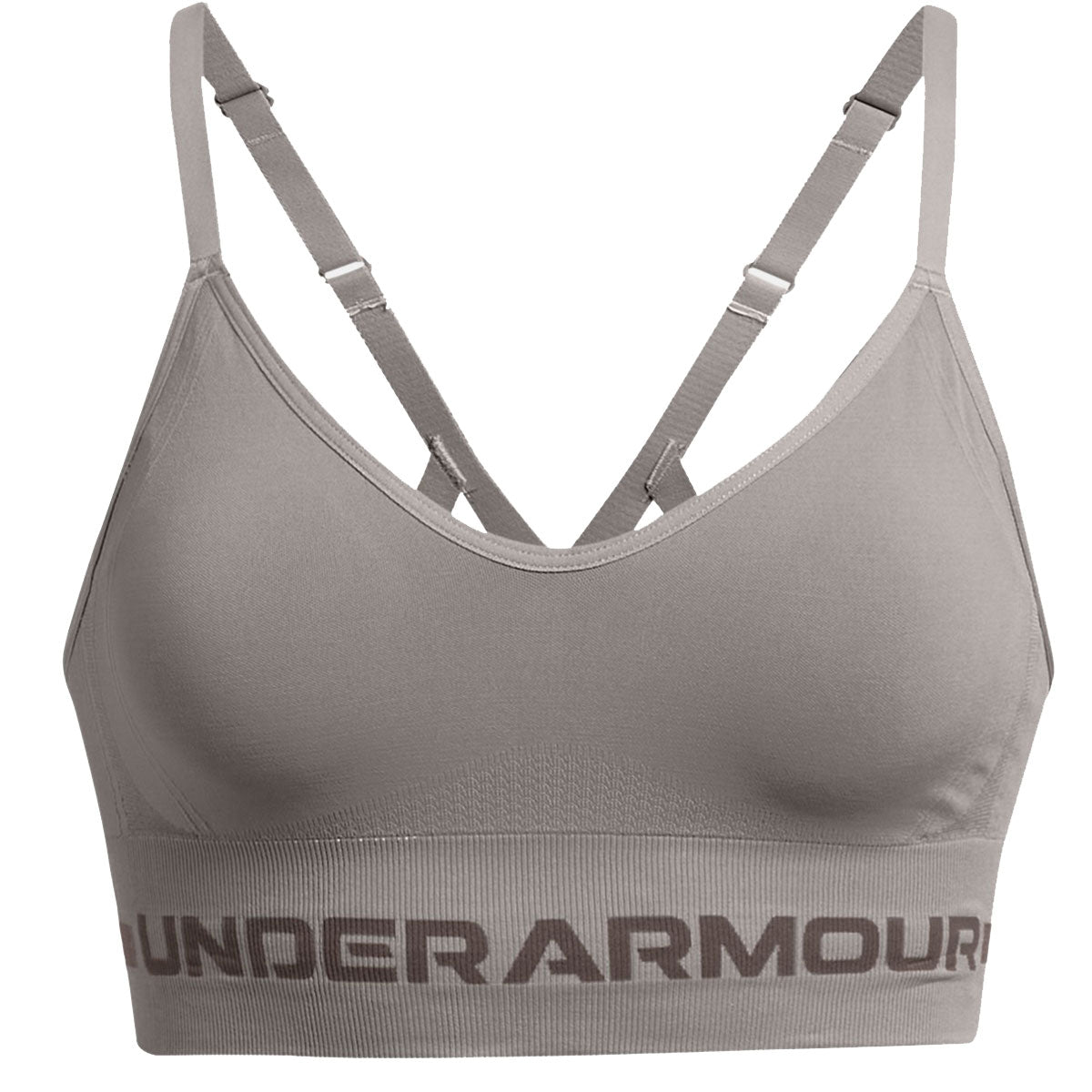 Under Armour Armour Mid Crossback Strappy XS Halo Gray : :  Clothing, Shoes & Accessories