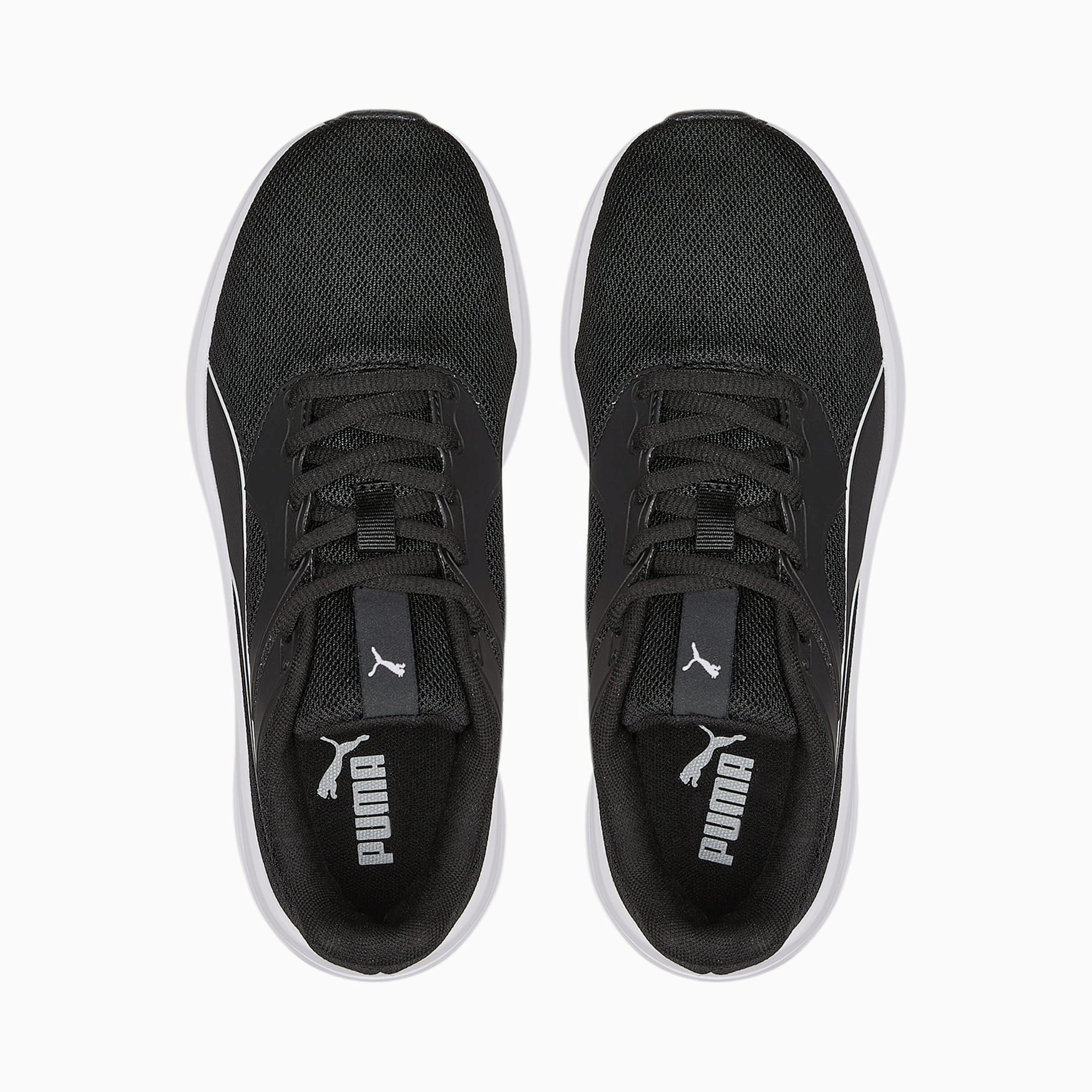 Puma Transport Trainers - Boys - Black/White