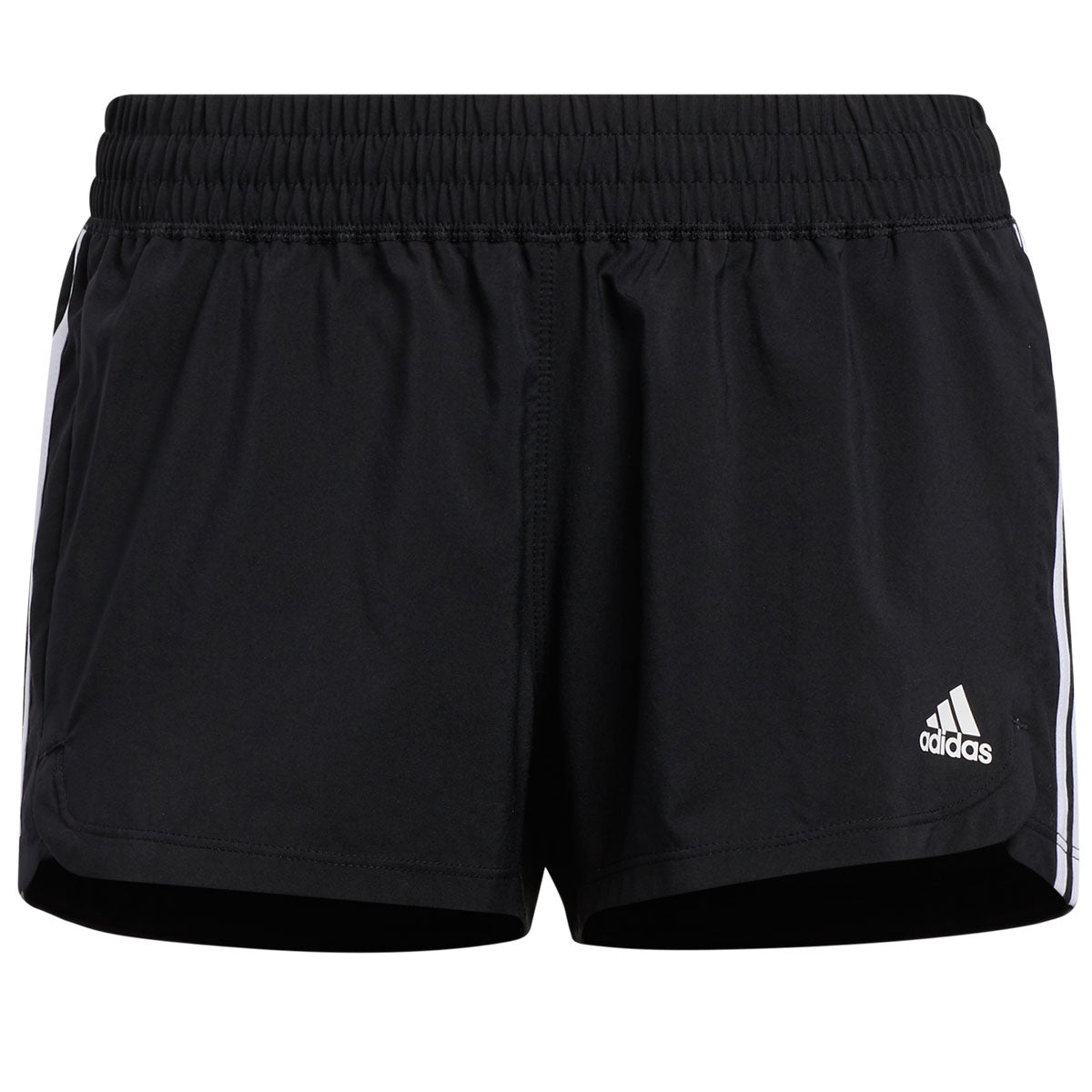 adidas Pacer 3 Stripes Woven Training Shorts - Womens - Black/White ...